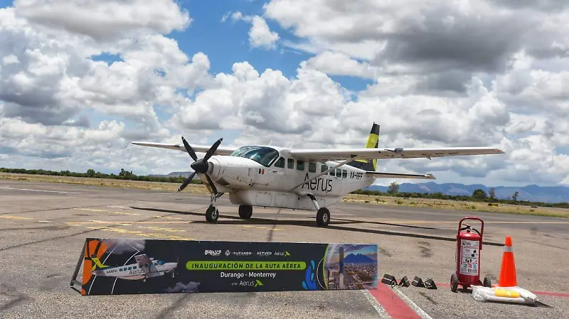 Arriba vuelo de Aerus que conecta a Durango y Monterrey